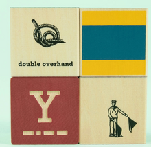 Load image into Gallery viewer, Uncle Goose Nautical Blocks with Canvas Bag