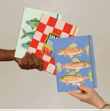 Load image into Gallery viewer, Three Fish Seedlings Sewn Trio Notebook Set
