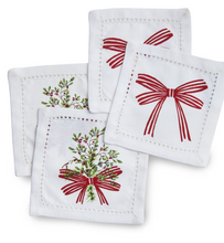 Load image into Gallery viewer, Winter Berries Cotton Coaster Set