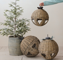 Load image into Gallery viewer, Oversized Hand-Woven Rattan Bell