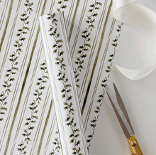 Load image into Gallery viewer, Holly Stripe Gift Wrapping Paper