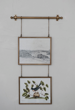 Load image into Gallery viewer, Hanging Metal Framed Glass Photo Frames