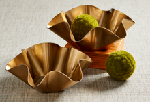 Load image into Gallery viewer, Brass Nested Ruffle Bowls