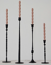 Load image into Gallery viewer, Hand-Forged Cast Iron Taper Holder
