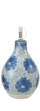 Load image into Gallery viewer, Stoneware Oil Cruet with Floral Pattern
