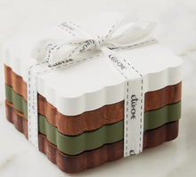 Load image into Gallery viewer, Scalloped Wood Coasters