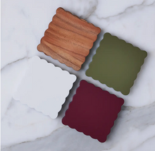 Load image into Gallery viewer, Scalloped Wood Coasters