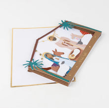 Load image into Gallery viewer, Nativity Diorama Christmas Card