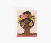 Load image into Gallery viewer, Flower Crown Birthday Girl Card