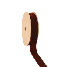 Load image into Gallery viewer, Gingerbread velvet ribbon, 1 inch width, 10 yard roll
