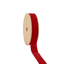 Load image into Gallery viewer, Scarlet velvet ribbon, 1 inch width, 10 yard roll
