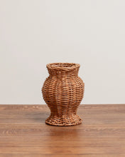 Load image into Gallery viewer, Hand-Woven Rattan Vase
