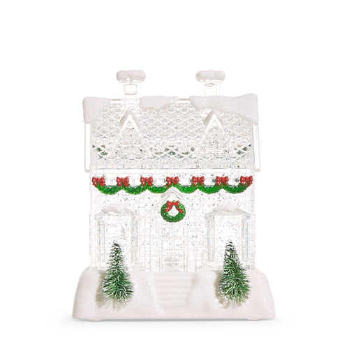 Lighted Holiday Water House