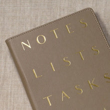 Load image into Gallery viewer, Letter Stack Khaki Signature Small Padfolio
