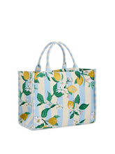 Load image into Gallery viewer, Lemon Stripe Jacquard Tote
