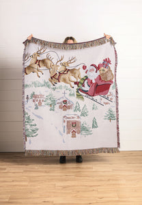 Classic Christmas Jacquard Blanket