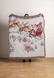 Classic Christmas Jacquard Blanket