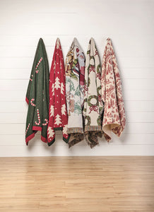 Classic Christmas Jacquard Blanket
