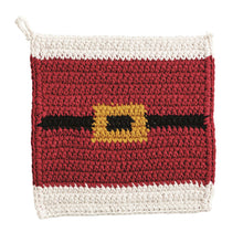 Load image into Gallery viewer, Santa Crochet Trivet

