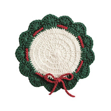 Load image into Gallery viewer, Wreath Crochet Trivet
