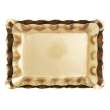 Load image into Gallery viewer, Brass Ruffled Tray
