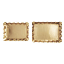 Load image into Gallery viewer, Brass Ruffled Tray
