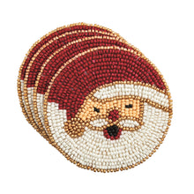Load image into Gallery viewer, Beaded Holiday Coaster
