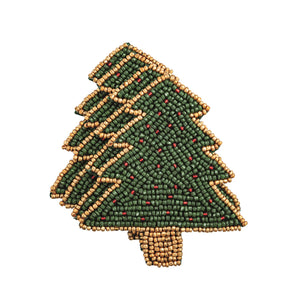 Beaded Holiday Coaster