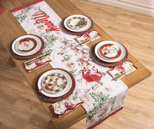 Load image into Gallery viewer, Santa Scene Scallop Napkin Set
