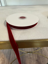Load image into Gallery viewer, Burgundy Vintage Velvet Ribbon
