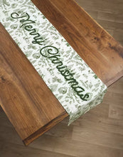 Load image into Gallery viewer, Green Toile Table Runner
