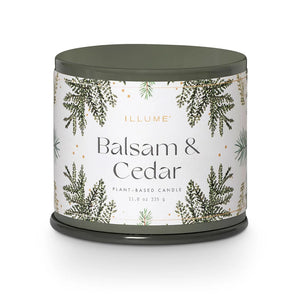 Balsam + Cedar Large Tin Candle
