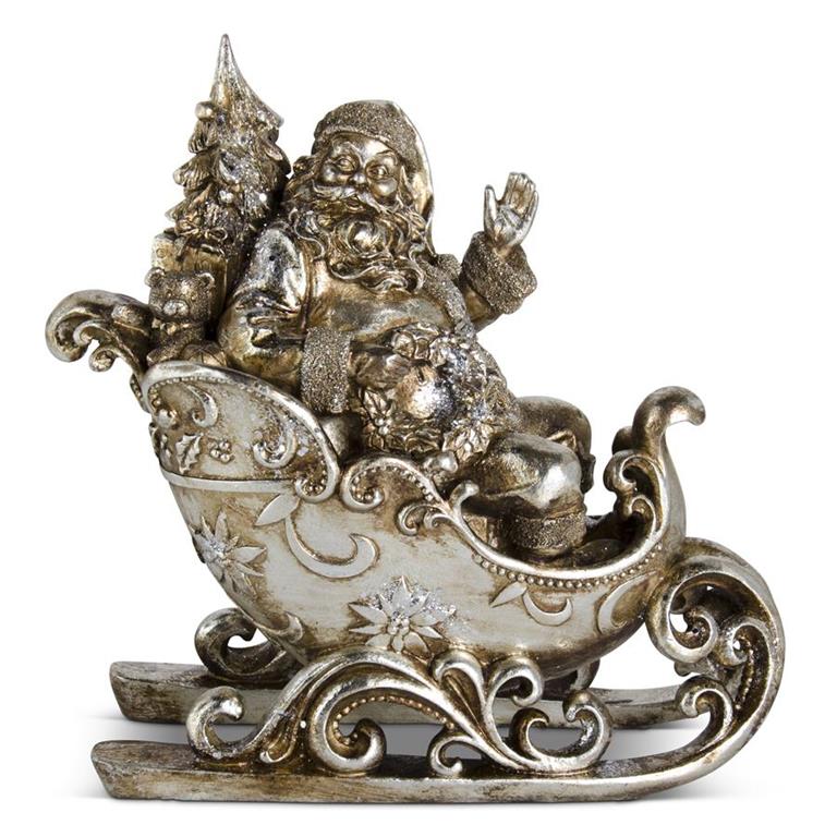 Antique Silver Santa