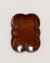 Load image into Gallery viewer, Brown Stoneware Scalloped Plate
