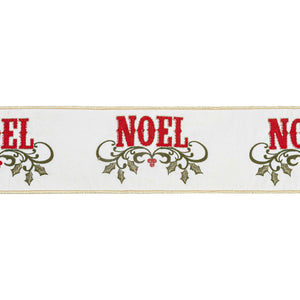 Embroidered Noel Ribbon