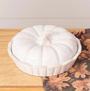 Stoneware Pumpkin Dish
