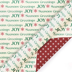 Holiday Double Sided Wrapping Paper