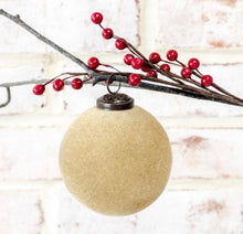 Load image into Gallery viewer, Velvet Ball Ornament 4"
