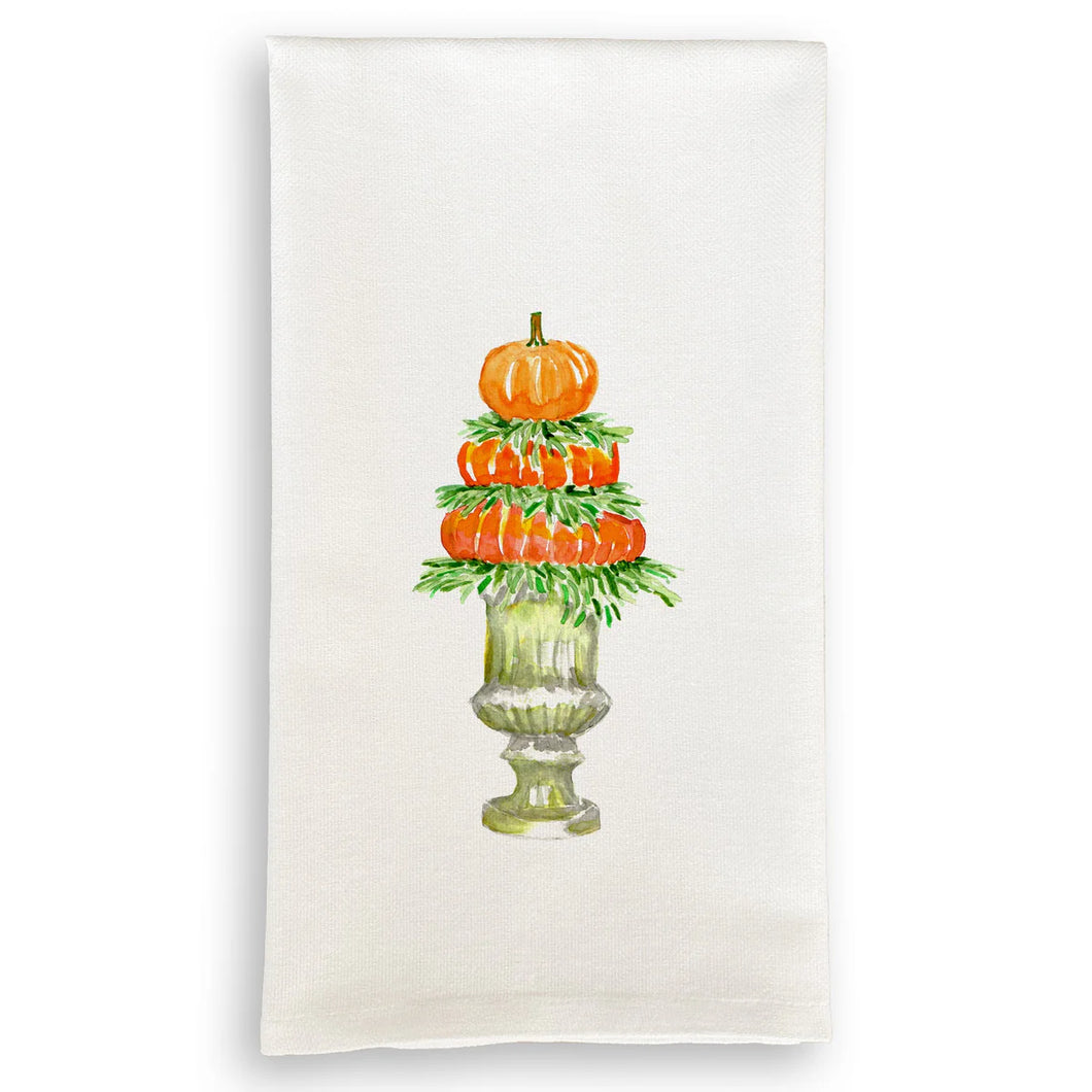 Pumpkin Topiary Dish Towel