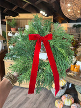 Load image into Gallery viewer, 12" Soft Cedar Mini Wreath
