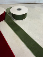 Load image into Gallery viewer, Green Vintage Velvet Ribbon
