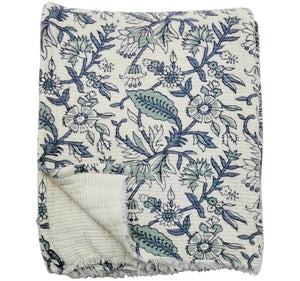 Cornflower Botanical Throw