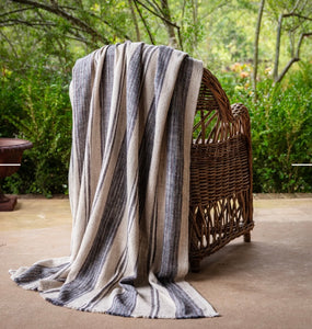Cornflower Striped Blanket