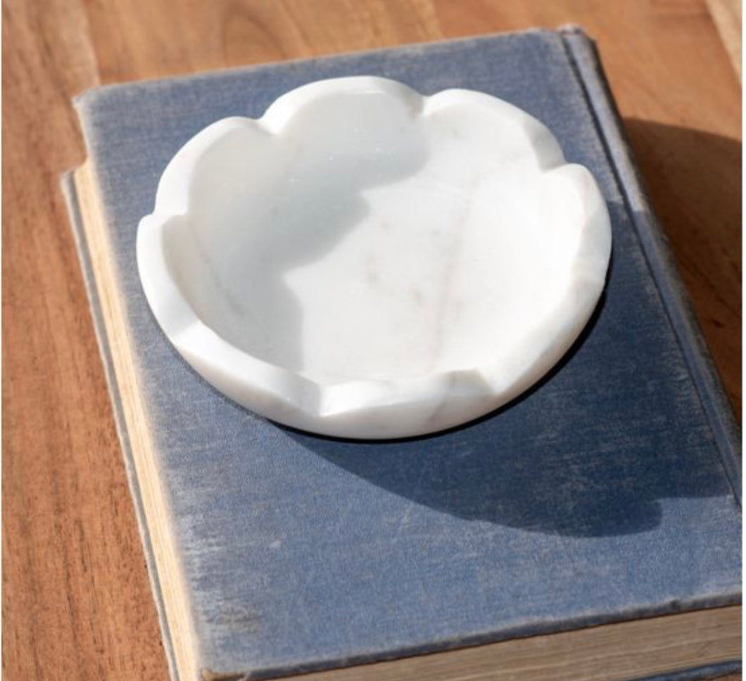 Marble Flower Bowl