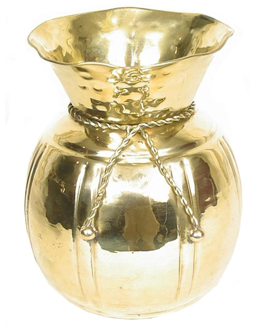 Rope Brass Vase