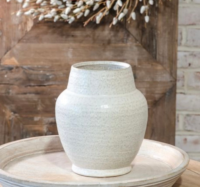 Beige Ceramic Vase