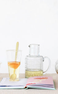 Etched Glass Pitcher