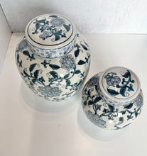 Load image into Gallery viewer, Blue Floral Ginger Jar
