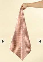 Load image into Gallery viewer, Red Ticking Napkins Set of 4
