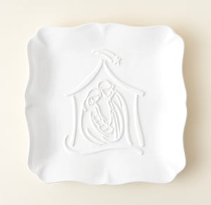 Nativity Embossed Platter